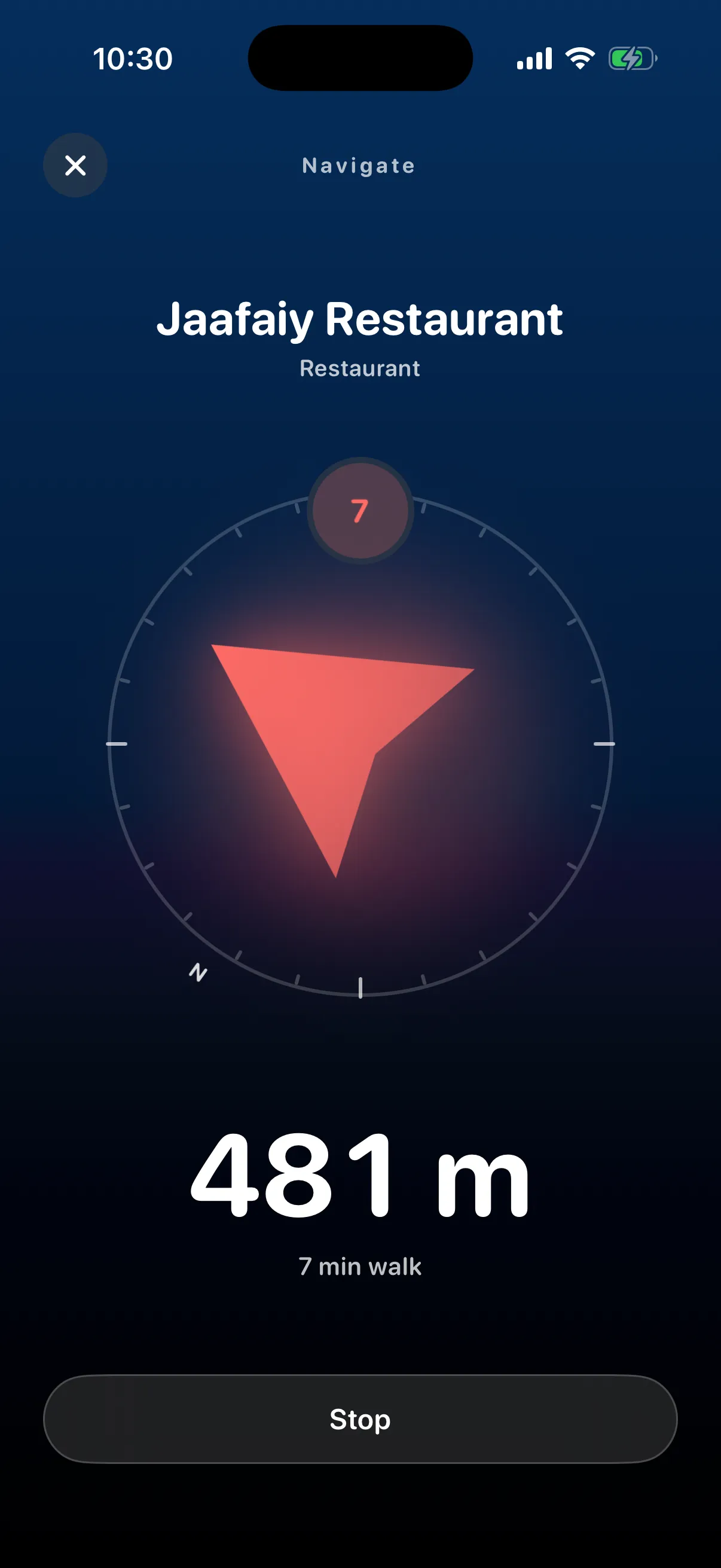 Navigate — A compass, with intention.